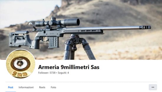 Armeria 9millimetri Sas